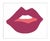 Kiss Me Magenta by Angela Chrusciaki Blehm in White Frame, Medium Art Print For Sale