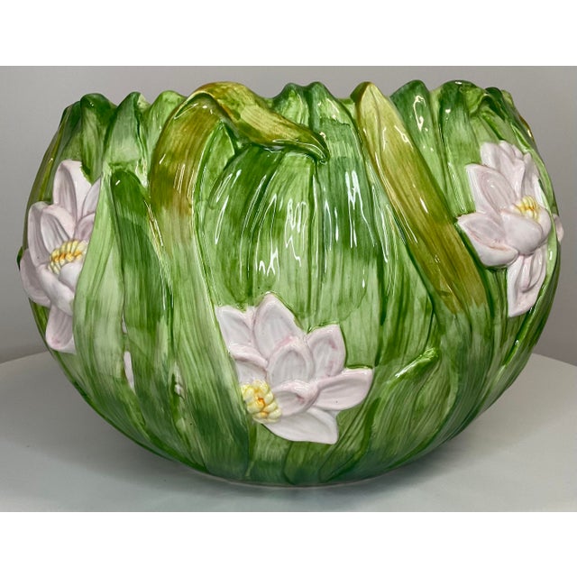 1980s Vintage Fitz and Floyd Floral Planter For Sale - Image 5 of 10