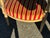 Louis XVI Cabriolet Armchair in Patinated Wood and Striped Velvet For Sale - Image 9 of 15