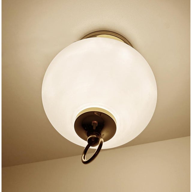 1970s Vintage Glass Ceiling Light from Limburg For Sale - Image 5 of 12