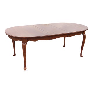 Vintage Queen Anne Extension Dining Table For Sale