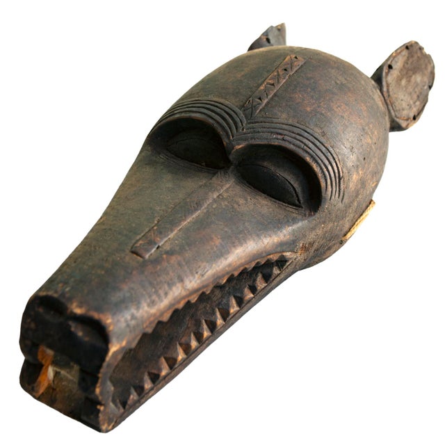 Wood 1920s Bamana Notomo Ceremonial Wood Dance Mask, Jacal For Sale - Image 7 of 8