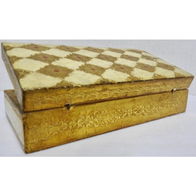 1960s Midcentury Italian Florentine Box For Sale - Image 5 of 8