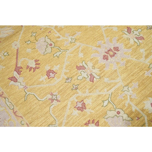 Yellow Sumak Rug 6' X 9' For Sale - Image 8 of 11