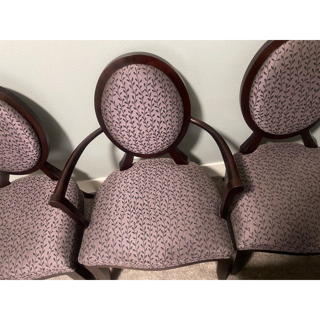 Rare Set of 4, Authenticated, Barbara Barry for Baker Furniture Oval X-Back Chairs For Sale - Image 11 of 15