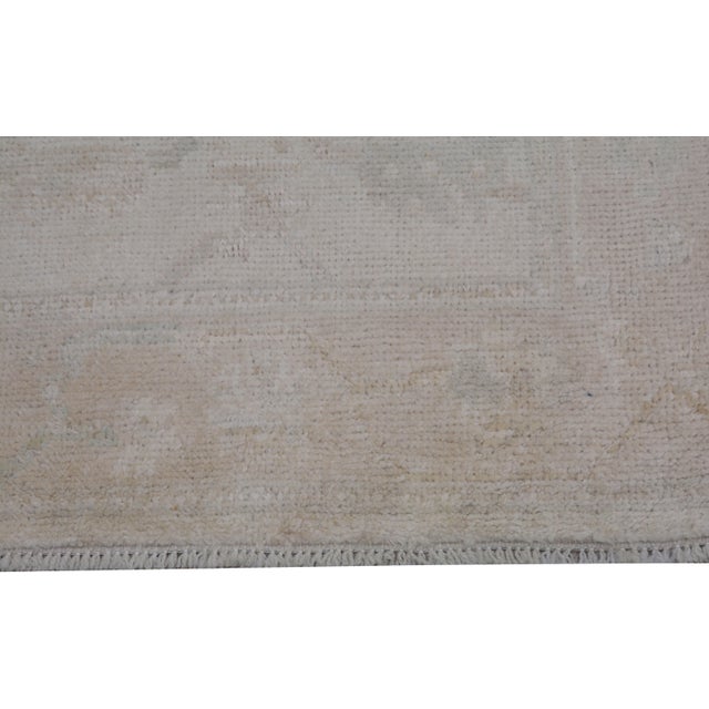 1990s Oushak Hand Knotted Wool Rug, 2'6x9'7'' For Sale - Image 5 of 5