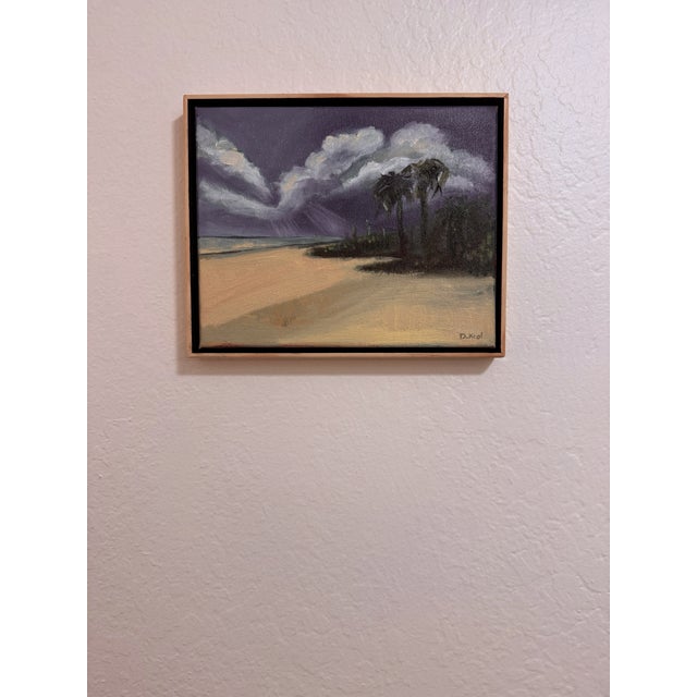 Textile Landscape Oil Painting by Danka Krol For Sale - Image 7 of 7