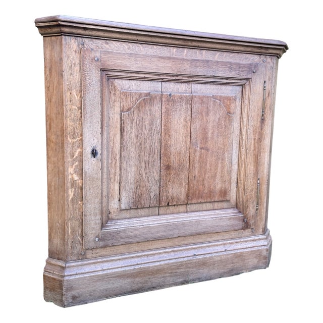 Dutch Corner Cabinet in Oak For Sale