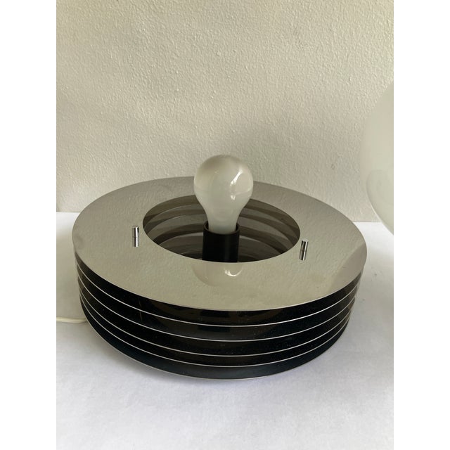 Glass Enrico Tronconi, Original and Iconic Machine-Age Style Table Lamp, 1960s For Sale - Image 7 of 9