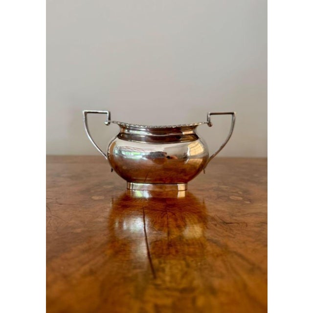 Antique Edwardian Tea Service from Walker and Hall, 1900s, Set of 4 For Sale - Image 3 of 8