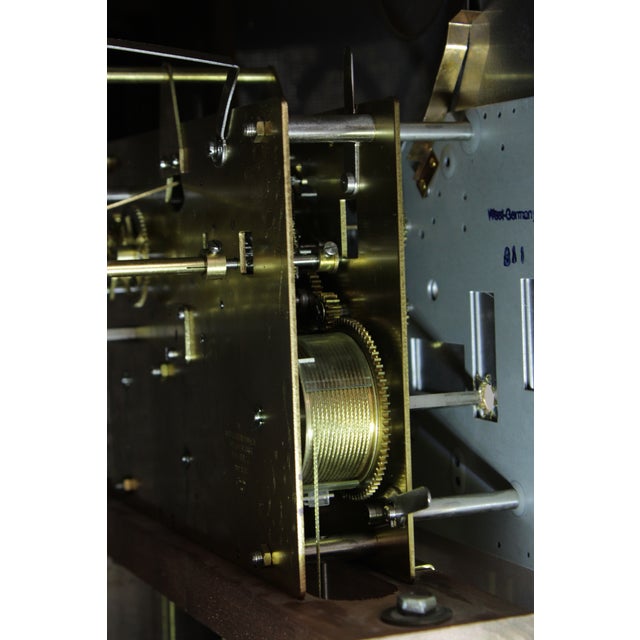 Howard Miller Cherry Grandfather Hall Clock For Sale - Image 15 of 17
