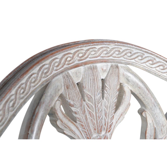 Traditional Early 20th Century Sheraron Style Arm Chair For Sale - Image 3 of 9