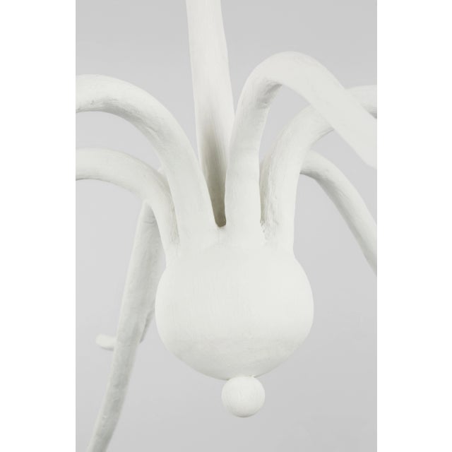 Visual Comfort Julie Neill for Visual Comfort Signature Iberia Large Chandelier in Plaster White For Sale - Image 4 of 6
