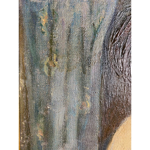 “Woman in Blue” Original Oil Painting For Sale In Baltimore - Image 6 of 12