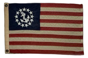 Framed Nautical Flag of a Yacht Ensign