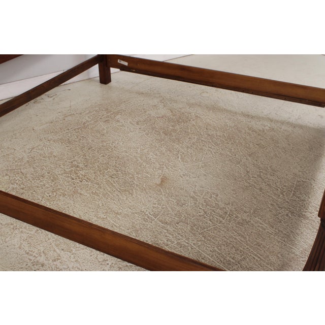 Brown Lexington King Size Cherry Sheraton Style Bed For Sale - Image 8 of 18