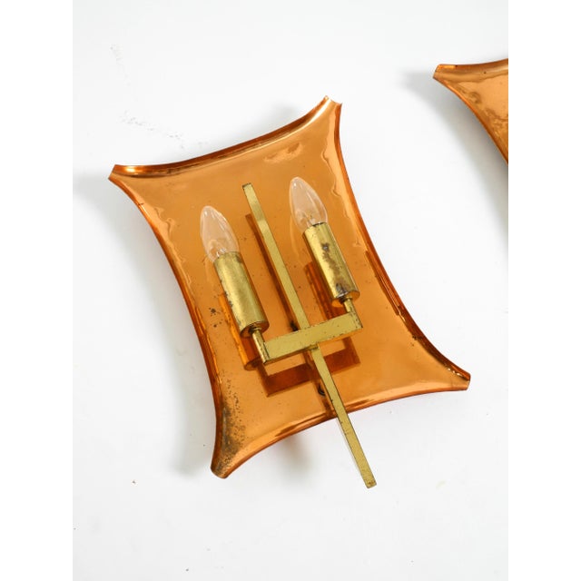 Large Mid-Century Church Wall Lamps in Copper and Brass, 1950s, Set of 2 For Sale - Image 11 of 18