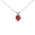 Evoke the essence of eternal elegance with this captivating pendant necklace, featuring a heart-shaped garnet, a symbol of...