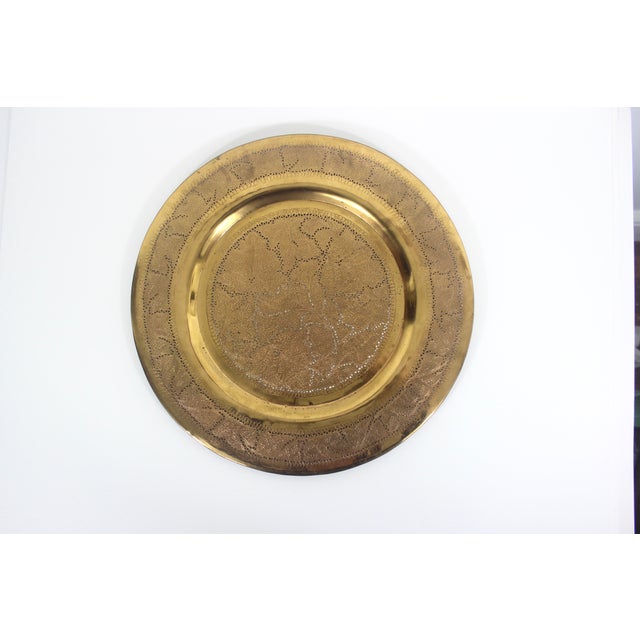 Fantastic Vintage copper tray pierced and chased detail and light patina.. It has been recently polished. It has some...