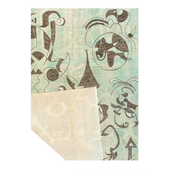 Modern Pasargad DC Fine Hand Knotted Modern Rug For Sale - Image 3 of 3