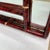 Red Vintage Palm Beach Regency Red Faux Tortoiseshell & Parcel Gilt Wall Mirror- Newly Painted For Sale - Image 8 of 12