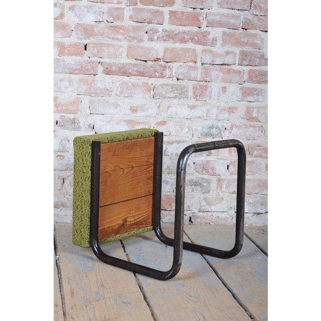 Metal Czech Bauhaus Stools in Tubular Steel, 1930s, Set of 2 For Sale - Image 7 of 9