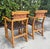 Mid 20th Century Vintage Mid-Century Ranch Oak Leather Strapped Arm Chairs - A Pair For Sale - Image 5 of 11