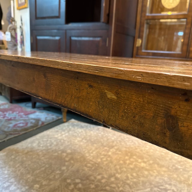 Antique Rustic French Provincial Oak Wood Dining Table For Sale - Image 11 of 16