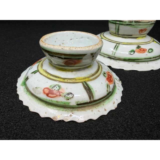 Chinese Set of Three Chinese Porcelain Tazza's For Sale - Image 3 of 8