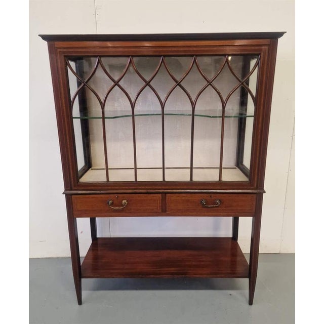 Brown Display Case in Mahogany, England, 1870s For Sale - Image 8 of 8