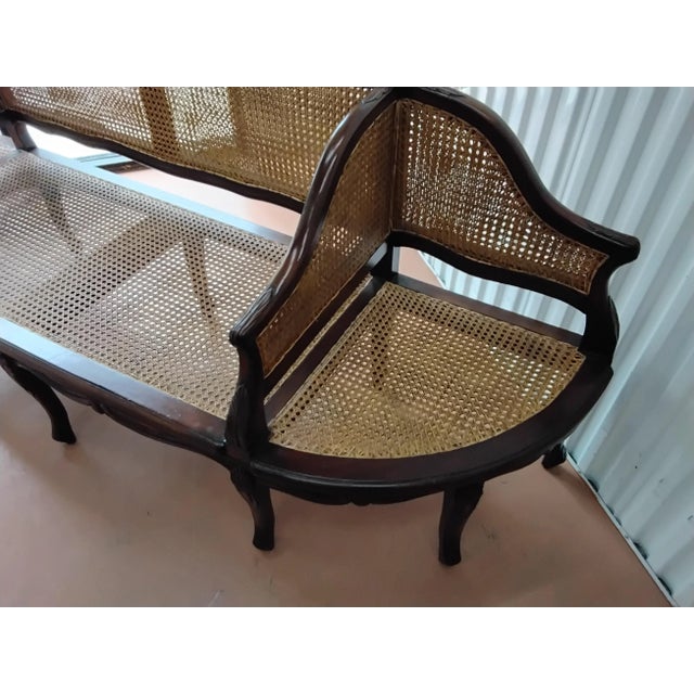 2000 - 2009 British Colonial Bench For Sale - Image 5 of 12