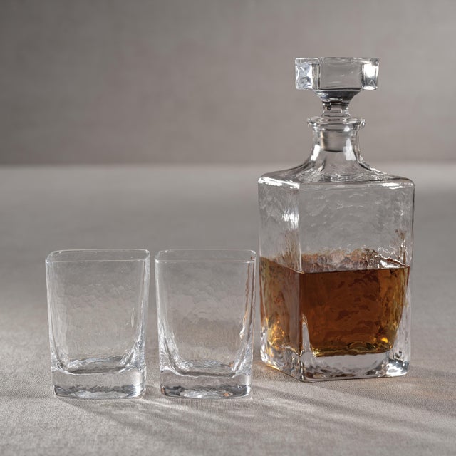 Punta Mita Hammered Rock Glass - Set Of 4 Indulge in the ultimate luxury with our Punta Mita Hammered Rocks Glass set of...