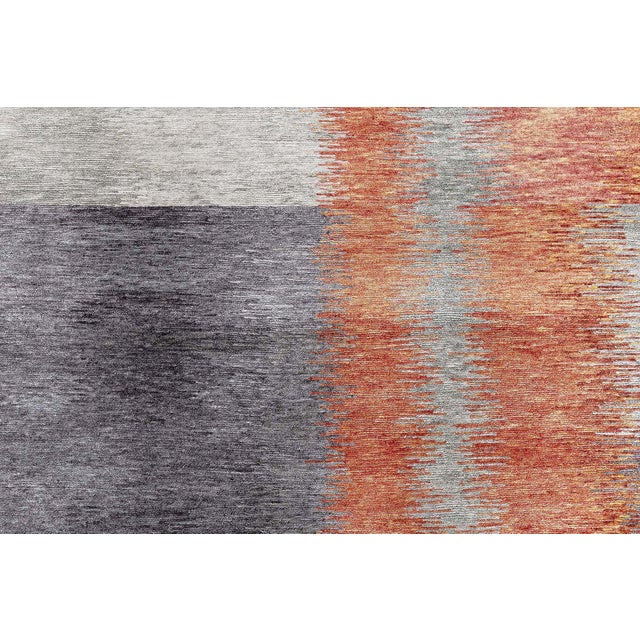 Modern Tibetan Art Deco Style “Alfonsina Rustic” Rug by Doris Leslie Blau Size: 9'0" × 12'0" (274 × 365 cm). A masterful...