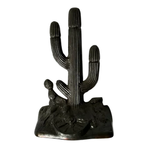 1940s Western Cactus Bookend by Dodge Inc