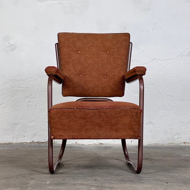 1960s Vintage Brutalist Tubular Steel Chairs by József Peresztegi, 1960s, Set of 2 For Sale - Image 5 of 11