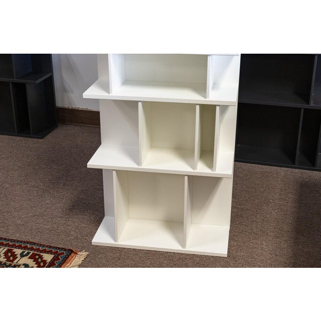 Wood Pair of BoConcept Como System Matte White Lacquered Contemporary Shelving Units For Sale - Image 7 of 8