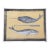 Whales Folk Art Americana Minimalism Yellow Gray Original Painting by Cleo Powden For Sale