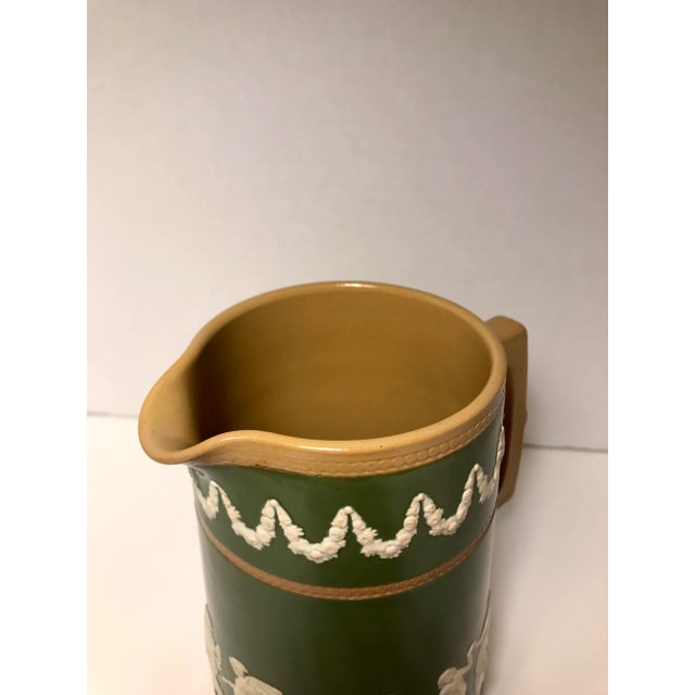 Victorian 1891 Copeland Late Spode "Dancing Hours" Glazed Jasperware Type Pitcher For Sale - Image 3 of 8