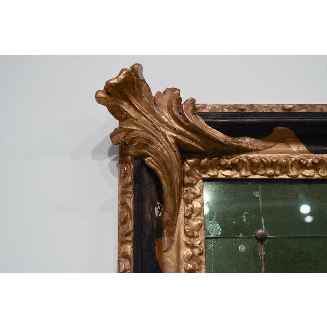 Italian 17th Century Venetian Ebonized and Giltwood Mirror For Sale - Image 3 of 6