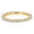 18k Yellow Gold White Diamond Band Size 5.5 For Sale