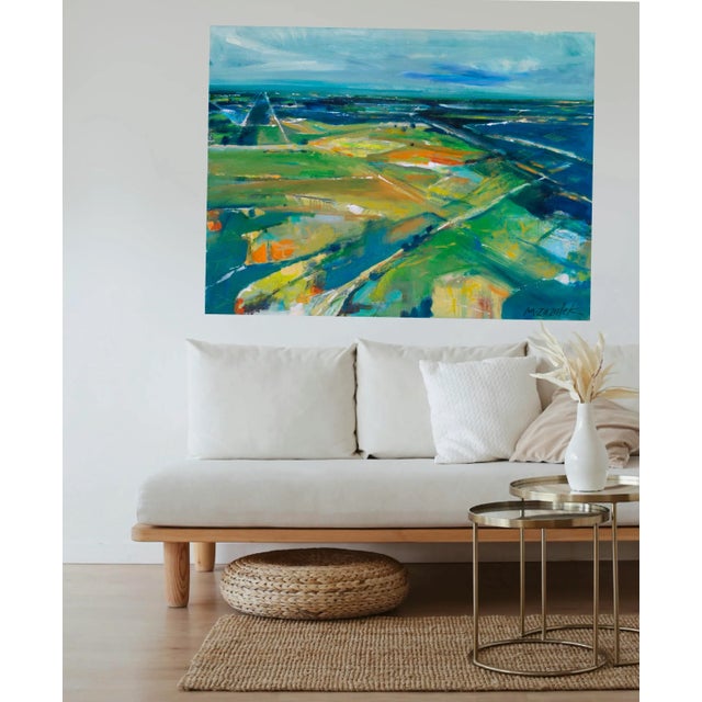 "Destination” is an abstract landscape that captures both a physical view and an inner longing—the place we all seek,...
