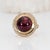 10.6Ct Rubellite Garnet Ring With Natural Diamonds Halo: Solid 14k Gold, Size 6.75 For Sale - Image 4 of 8