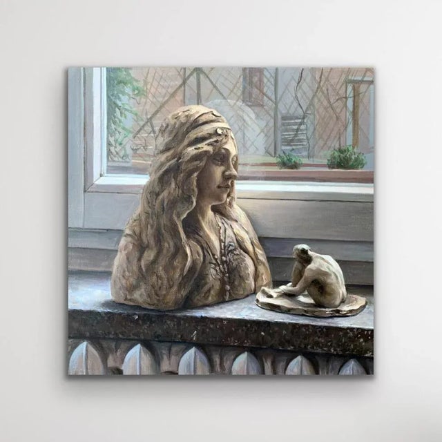 Early 21st Century Agnieszka Staak-Janczarska, Meditation, 2021, Oil on Canvas For Sale - Image 5 of 6