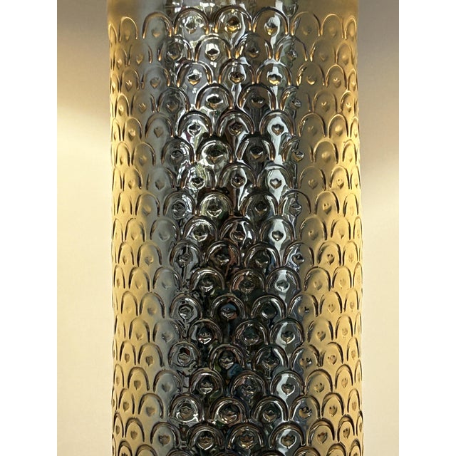 Ceramic Vintage Golden Table Lamp by Aldo Londi for Bitossi, 1970s For Sale - Image 7 of 10