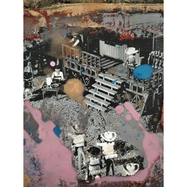 Textile Albert Castañé, Untitled Landscape, 2005, Canvas Painting, Framed For Sale - Image 7 of 9