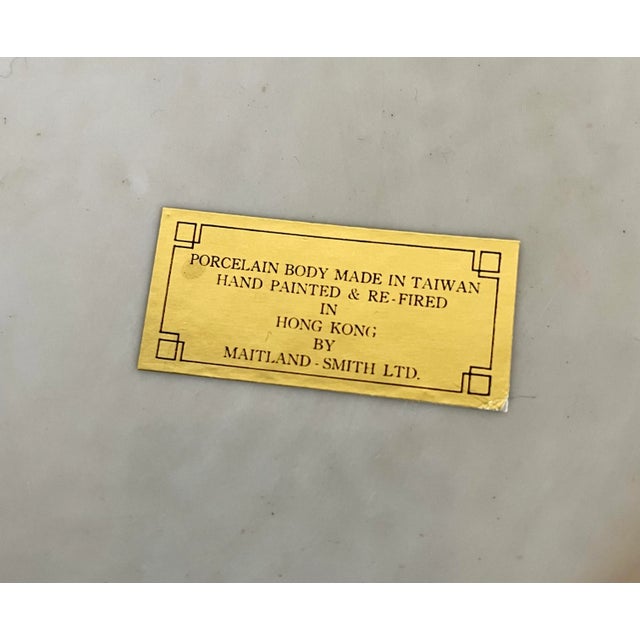 Ceramic Vintage Maitland Smith Foo Dog Lidded Asian Vessel For Sale - Image 7 of 13