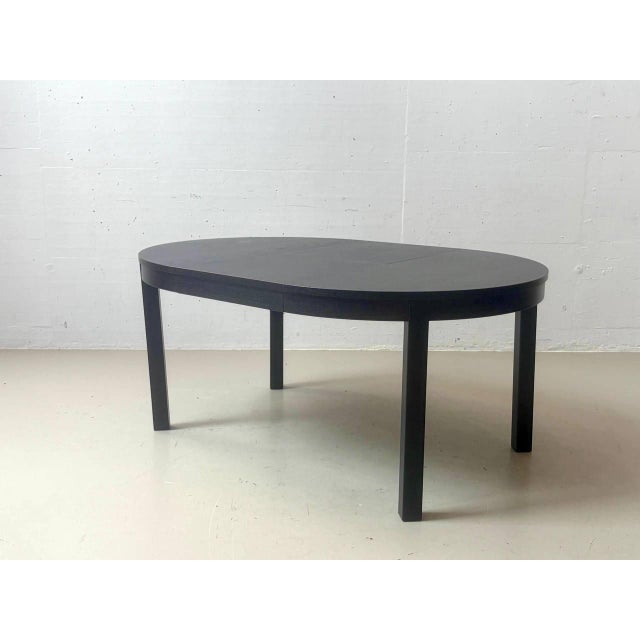 Bjursta Extendable Dining Table in Black-Brown from Ikea For Sale - Image 5 of 16