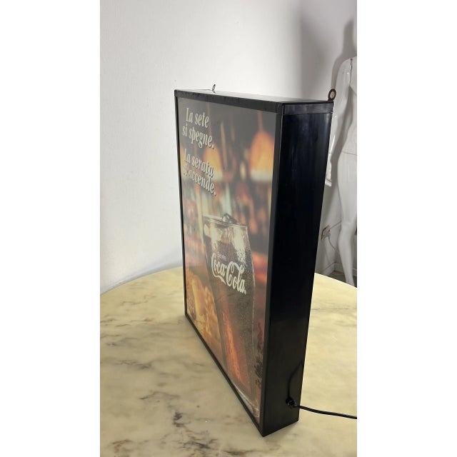 Vintage Coca Cola Backlit Advertising Panel, 1980s For Sale - Image 11 of 12