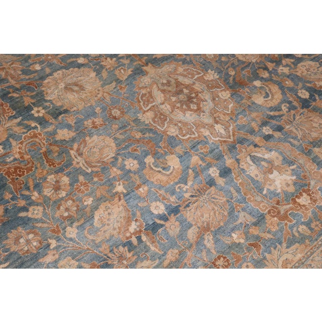Late 19th Century Zabihi Collection Oversize Antique Persian Tabriz Rug - 14'1" x 19'7" For Sale - Image 5 of 10