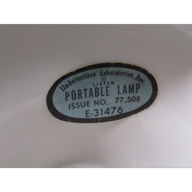 1950s Pair of Hobnail Milk Glass Lamps For Sale - Image 9 of 15